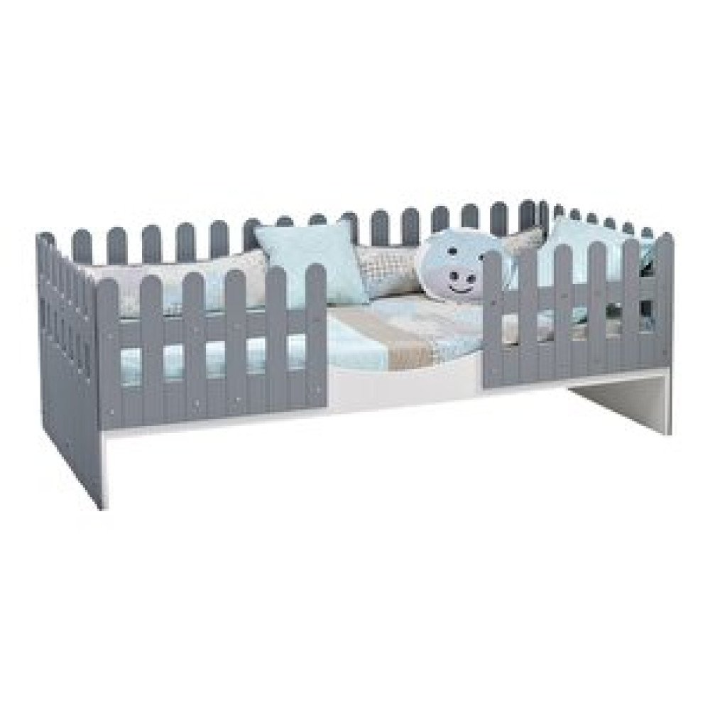 Meltem Smart Soft Gri Çocuk Odası Montessori Karyola 90x190 Cm Gri Bebek Karyolası Fiyatı