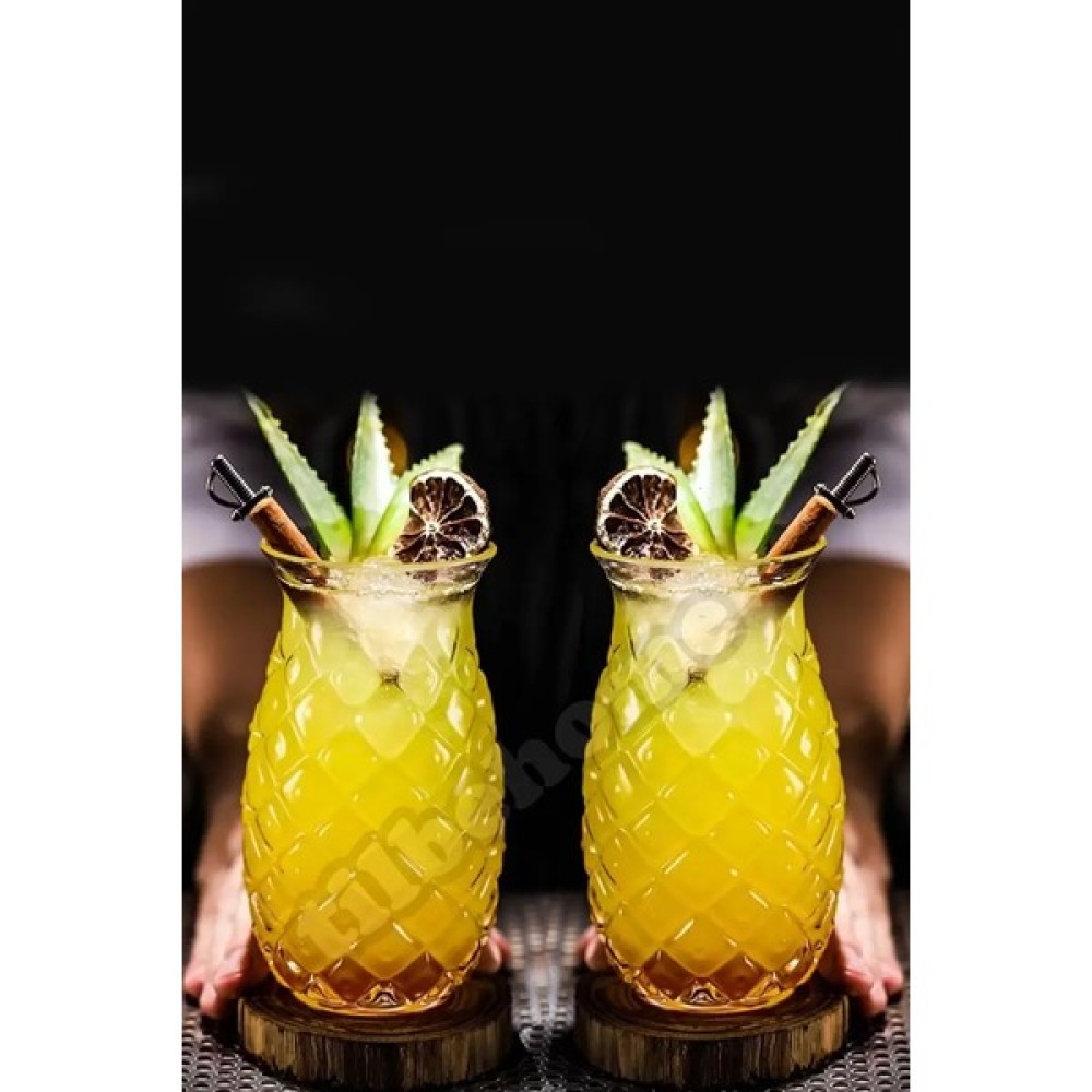 Melyet Ananas Retro Kabartma Cam Bardak 2 Adet Fincan / Bardak / Kahve Takımı Fiyatı
