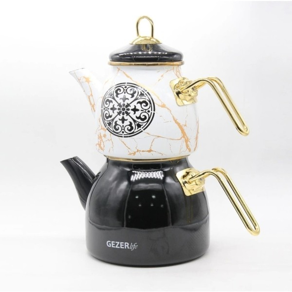 Melyet Emaye Çaydanlık Takımı Çay Seti Çaycı Demlik desenli Çaydanlık Çay / Çaydanlık Setleri Fiyatı
