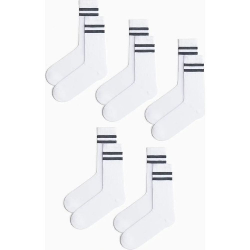Mem Socks 5'li Havlu Taban (Tabanı Kalın) Boğazı Lastik Örgülü Triko Dikişsiz Tenis Çorabı Oto Boyaları Fiyatı