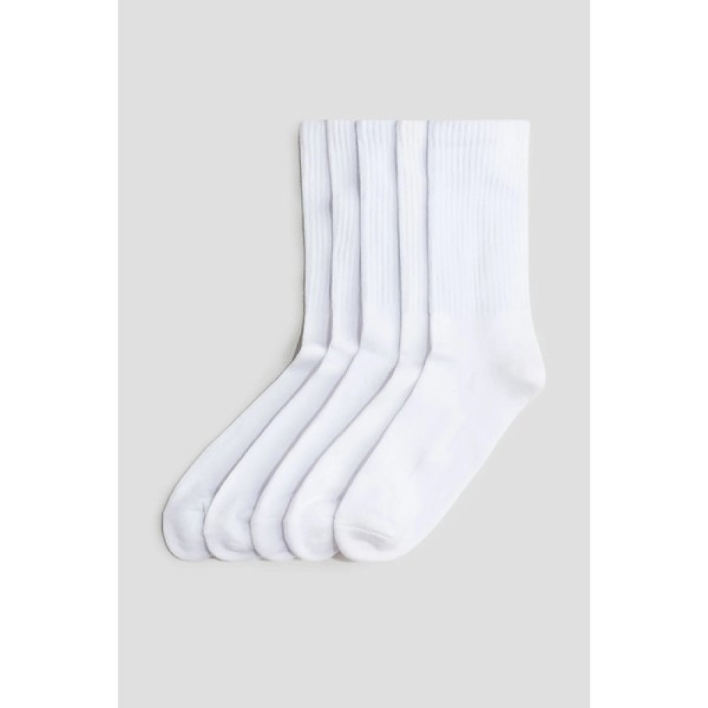 Mem Socks 5'li Havlu Taban (Tabanı Kalın) Boğazı Lastik Örgülü Triko Dikişsiz Tenis Çorabı - Beyaz Oto Boyaları Fiyatı