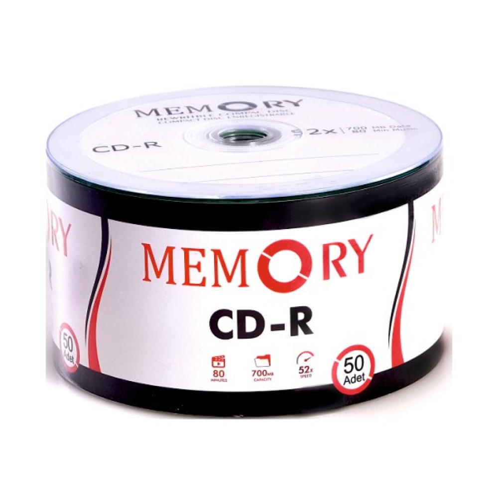 Memory 700MB 52X80 DK Boş Cd-R 50 Adet CD / DVD Aksesuarları Fiyatı