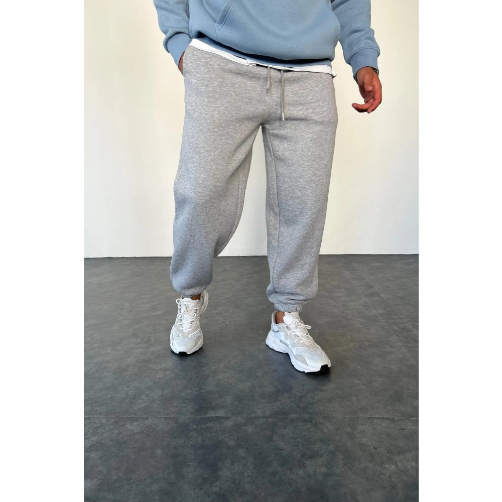 memowear Unisex 2ip Gri Örme Kumaş Eşofman Altı 3XL Beden Kadın Eşofman Fiyatı