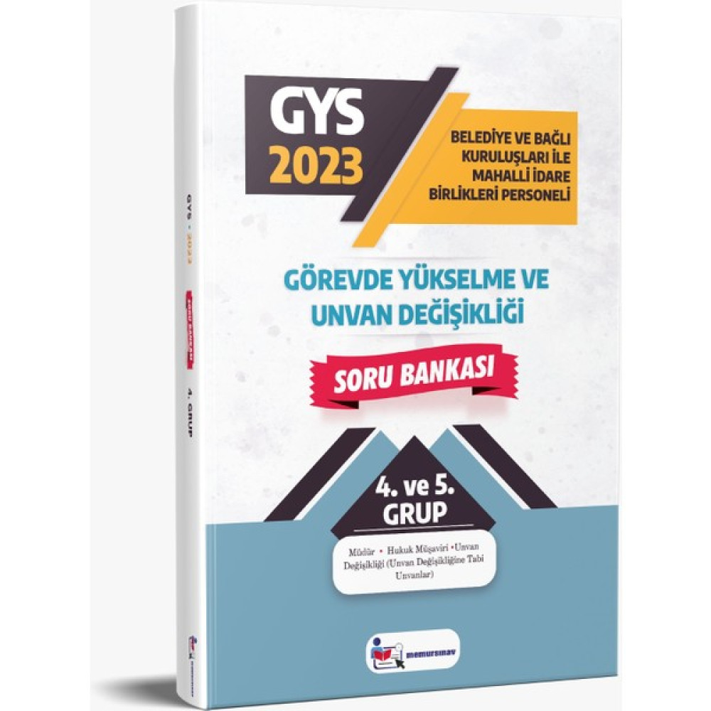 Memur Sınav 2023 Yerel Yönetimler 4. ve 5. Grup 2'li Set Görevde Yükselme Sınavları Kitapları Fiyatı