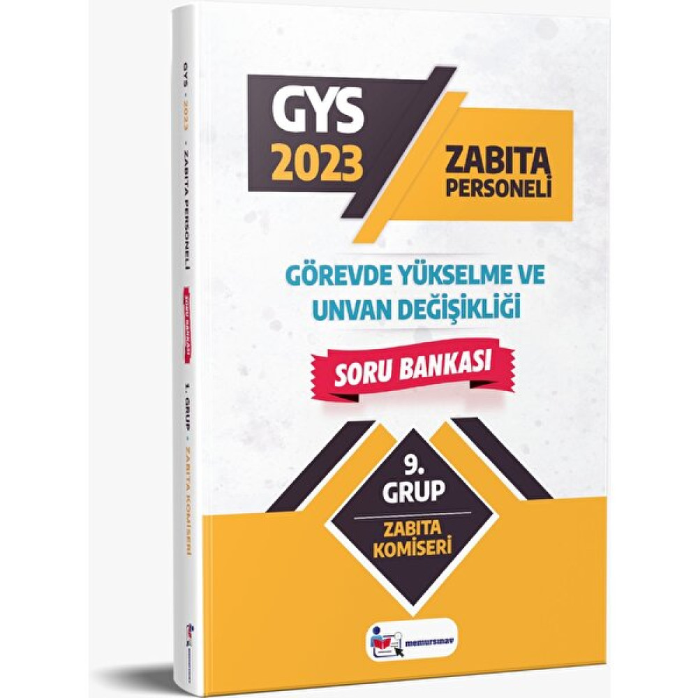 Memur Sınav 2023 Yerel Yönetimler (Zabıta Komiseri) 9. Grup 2'li Set Görevde Yükselme Sınavları Kitapları Fiyatı
