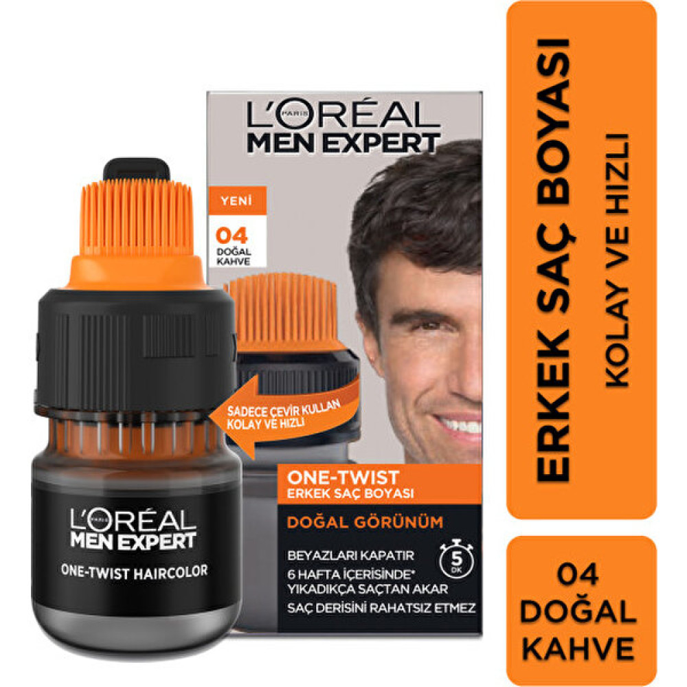 Men Expert One-Twist Erkek Saç Boyası Kahve 04 Saç Boyası Fiyatı