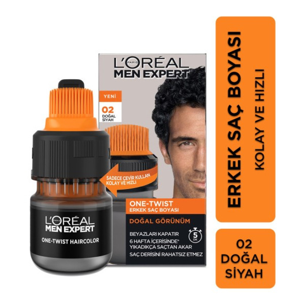 Men Expert One-Twist Erkek Saç Boyası Siyah 02 Saç Boyası Fiyatı