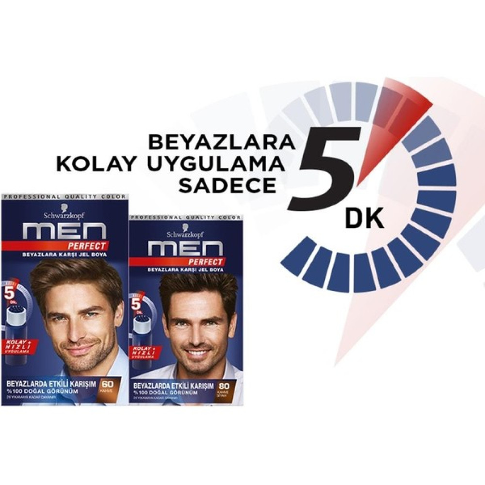 Men Perfect Perfect Erkek No:50 Açık Kahve Saç Boyası x 2 Adet Saç Boyası Fiyatı