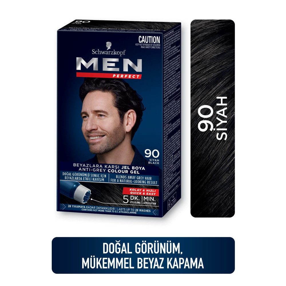 Men Perfect Saç Boyası 90 - Siyah Saç Boyası Fiyatı