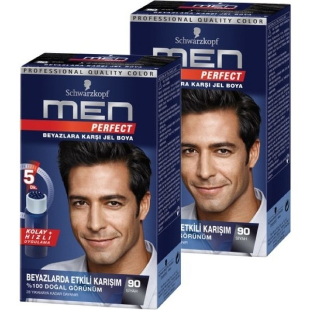 Men Perfect Saç Boyası 90 - Siyah 80 Ml X 2 Adet Saç Boyası Fiyatı