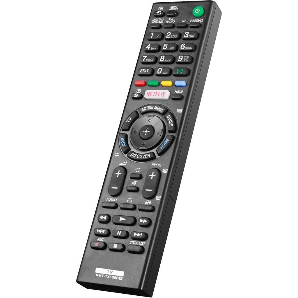Mena Rise Sony Bravia Smart Tv Için Uygun Netflix Düğmeli Yeni Uzaktan Kumanda - Kurulum Gerektirmez RMT-TX100D RMT-TX200E RMT-TX101J RMT-TX102U RM... TV Aksesuarları Fiyatı