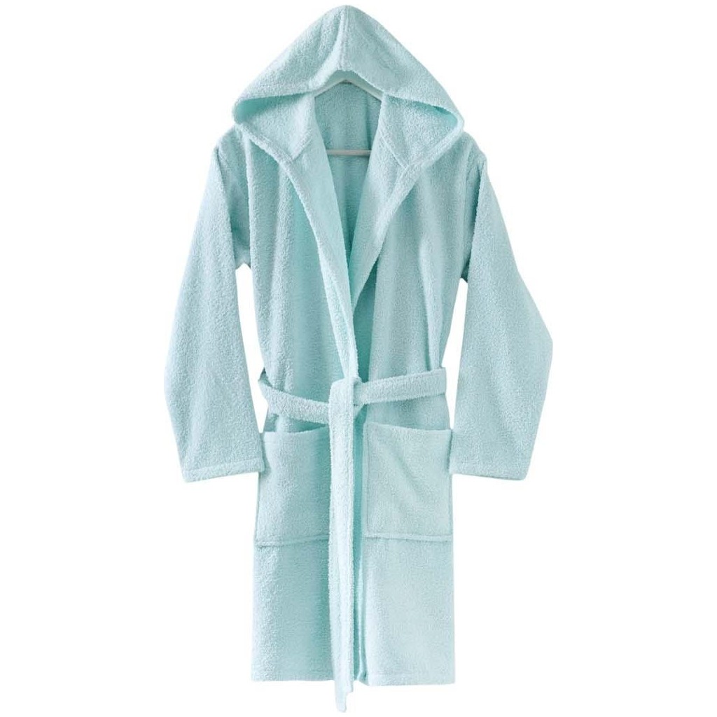 Menderes Home Cotton Collection Bukle Bukle Kapşonlu Bornoz Düz Mint - L Diğer Fiyatı