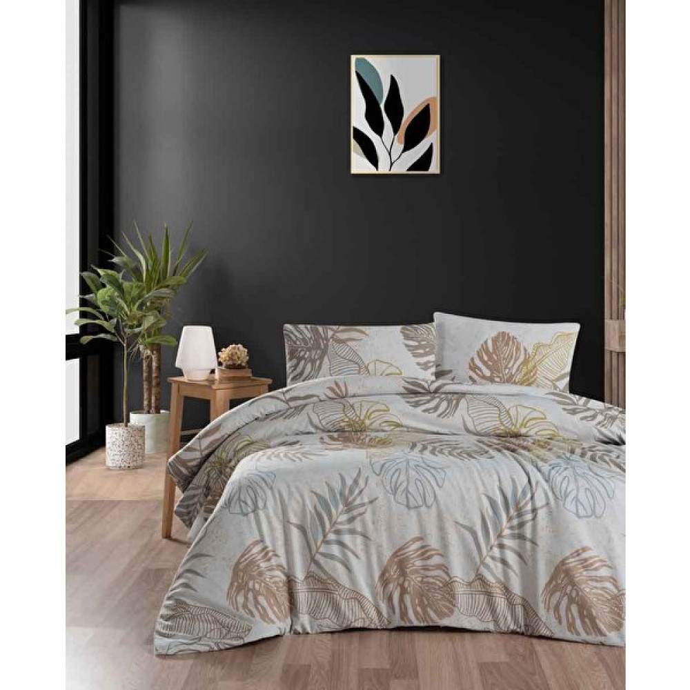 Menderes Home Cotton Collection Flanel R Çift Kişilik Nevresim Takımı Autumn Bej - 200 x 220 cm Nevresim Takımı Fiyatı