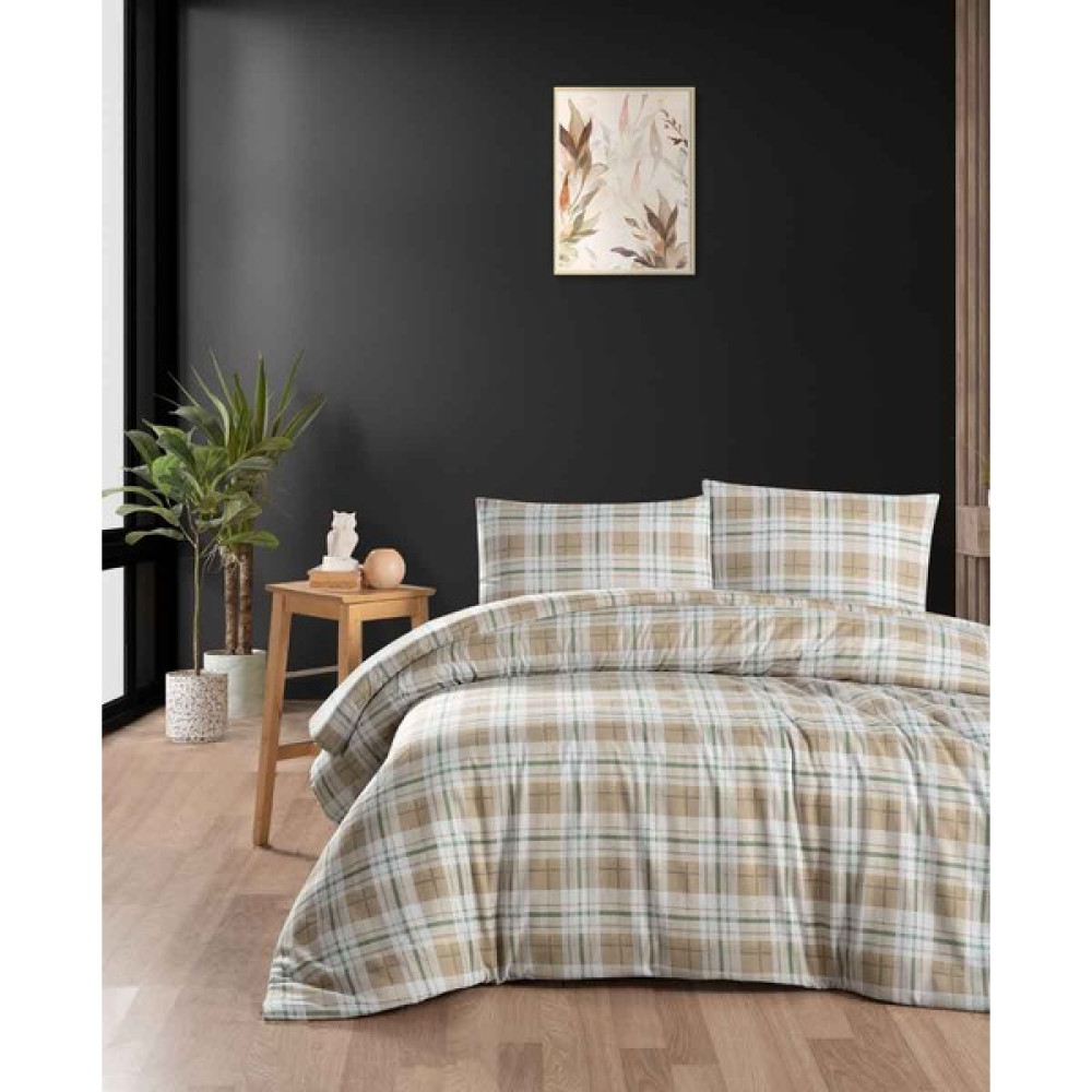 Menderes Home Cotton Collection Flanel R Çift Kişilik Nevresim Takımı Harvest Sarı - 200 x 220 cm Nevresim Takımı Fiyatı