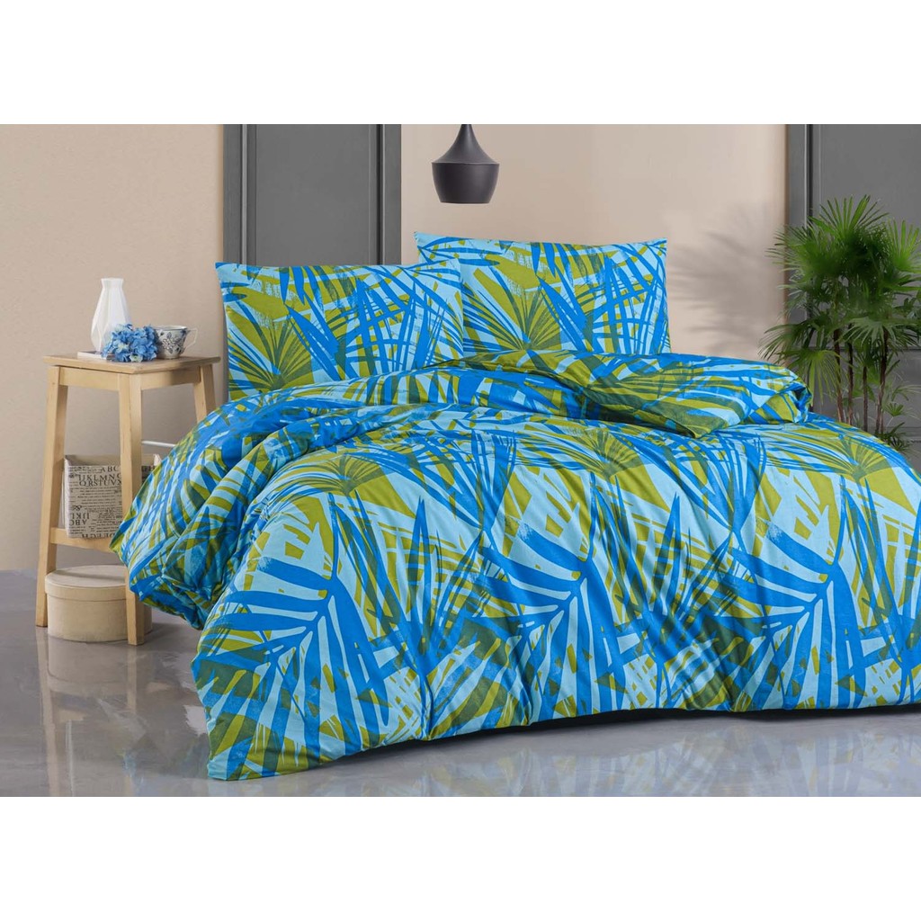 Menderes Home Cotton Collection Ranforce Çift Kişilik Nevresim Takımı Palm - 160 x 220 cm - Renkli Nevresim Takımı Fiyatı