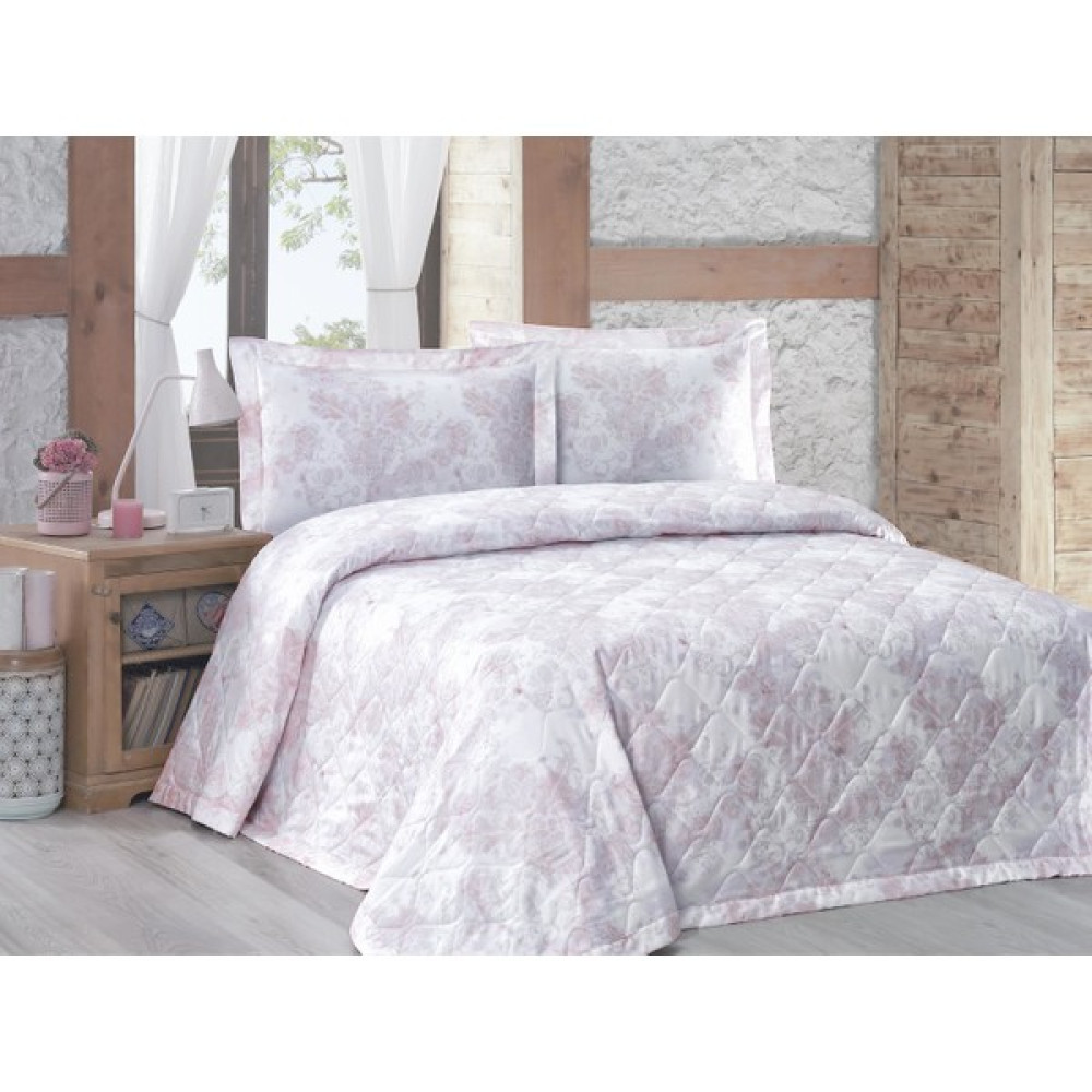 Menderes Home Lanotte Saten Çift Kişilik Yatak Örtüsü Takımı Gloria - 240 x 260 cm - Beyaz Yatak Örtüsü Fiyatı