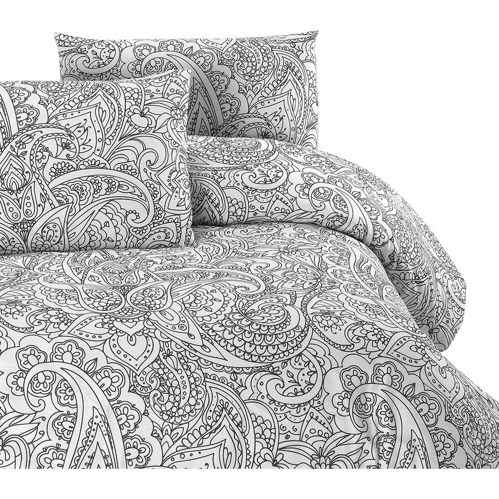 Menderes Home Şal Gri Çift Kişilik Nevresim+Yastık - 200 x 220 cm Nevresim Takımı Fiyatı