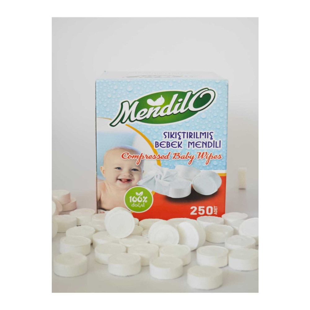 Mendilo Sıkıştırılmış Tablet Bebek Mendileri Bebek Mendil-Islak Mendil Fiyatı