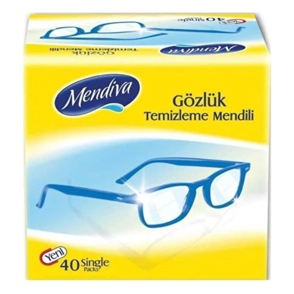 Mendiva Çok Amaçlı Gözlük Cam Ekran Kask Temizleme Mendili 40'lı Kağıt Mendil Fiyatı