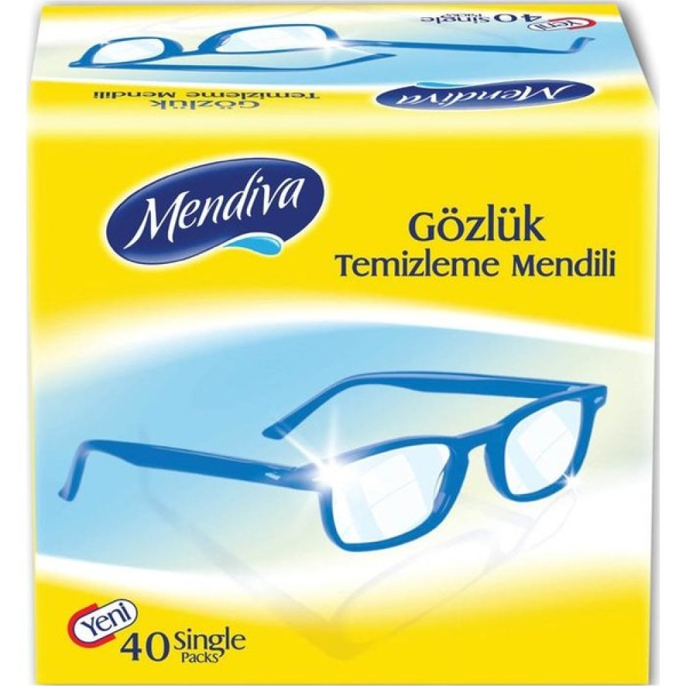Mendiva Gözlük ve Cam Ekran Temizleme Mendili 40'lı Temizlik Malzemeleri Fiyatı
