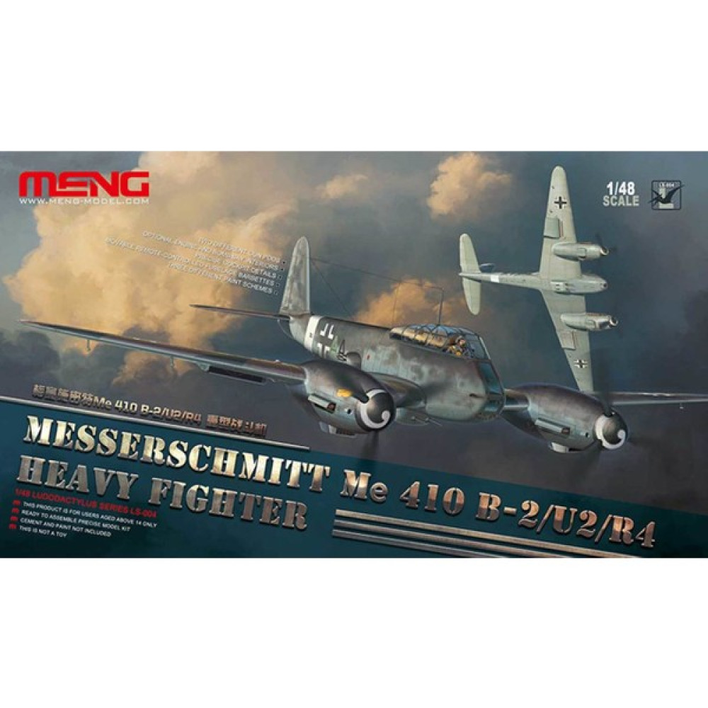 Meng LS-004 1/48 Messerschmitt Me 410B-2/U2/R4 Uçak Maketi - Beyaz Maket Fiyatı