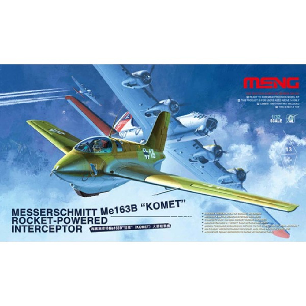 Meng QS001 1/32 Messerschmitt ME163B Uçak Maketi ''komet'' - Mavi Maket Fiyatı