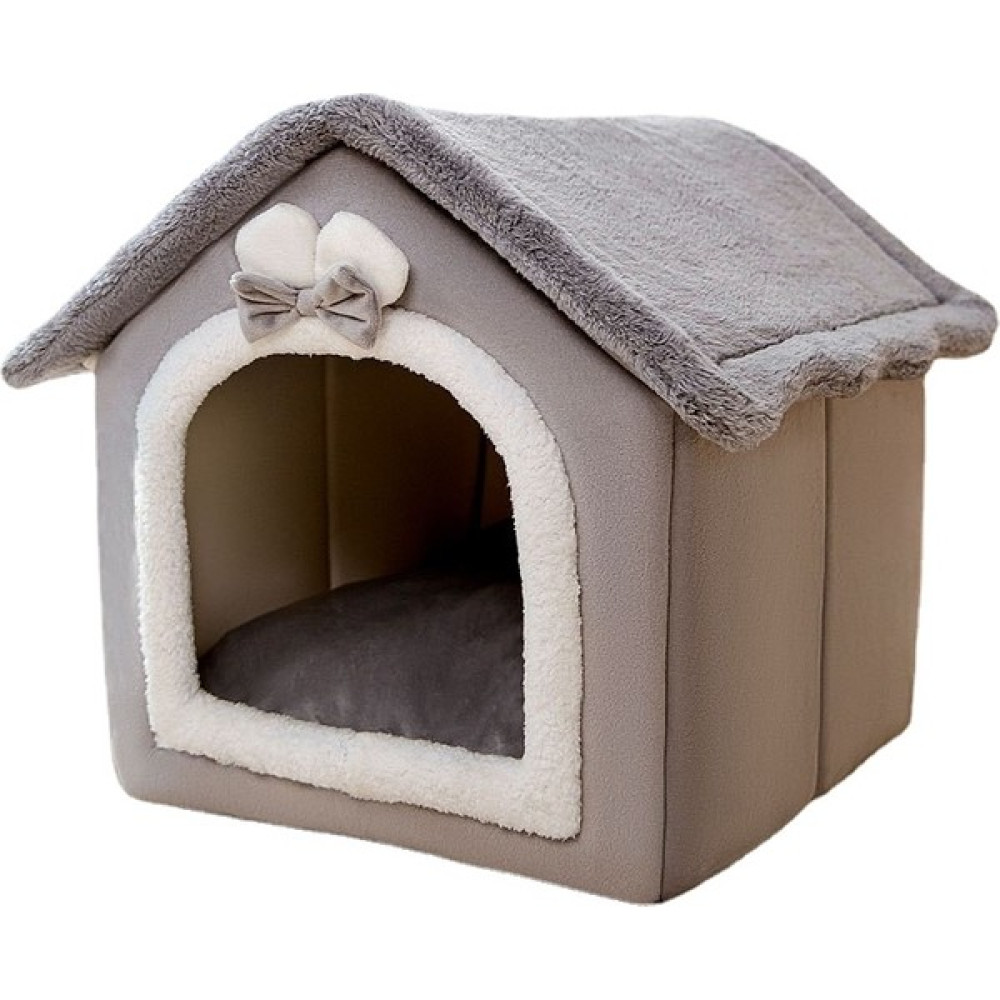 Mensch Sökebilir ve Yıkanabilir Ev Tipi Köpek Evi Kedi Yatağı (Yurt Dışından) - Gri - L Evcil Hayvan Ürünleri Fiyatı