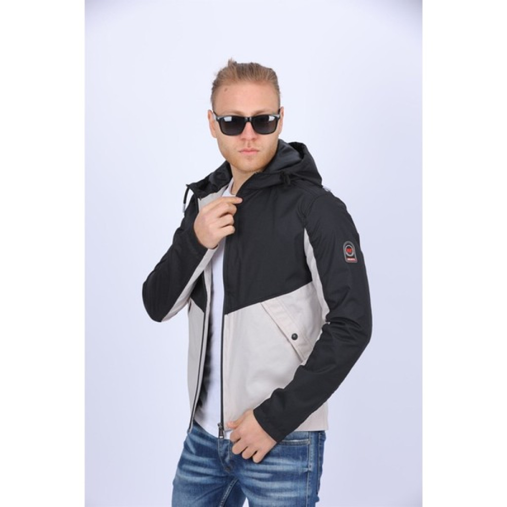 Menstylemcm Bej Mevsimlik Kapüşonlu Mont Erkek Mont Fiyatı