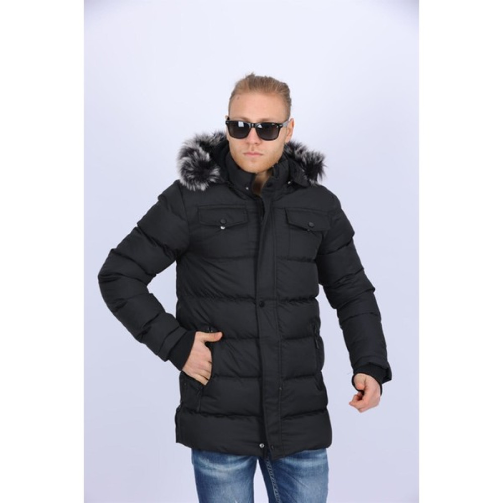 Menstylemcm Siyah Mont Kaban Su Geçirmez Erkek Mont Fiyatı