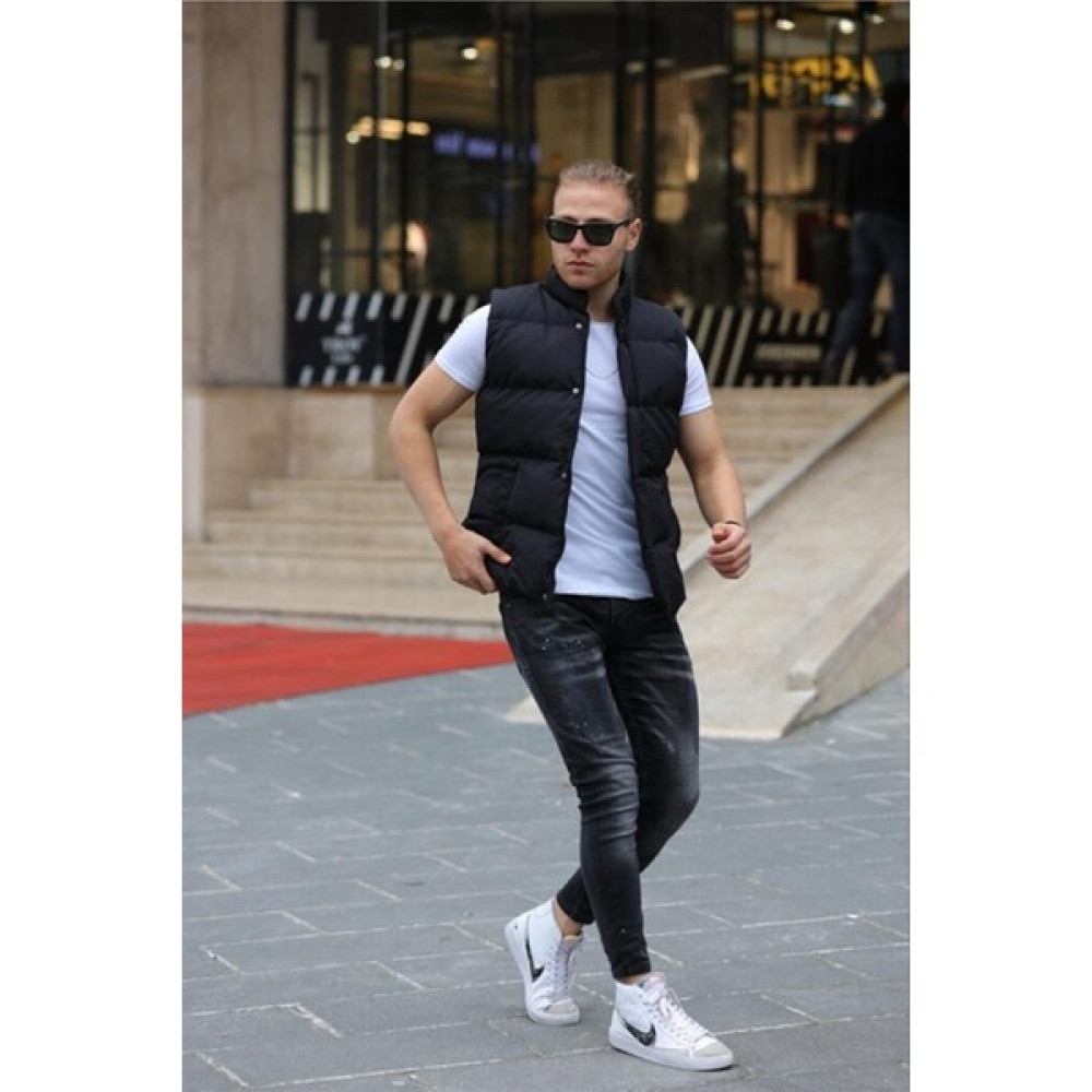 Menstylemcm Siyah Yelek Yeni Sezon Erkek Yelek Fiyatı