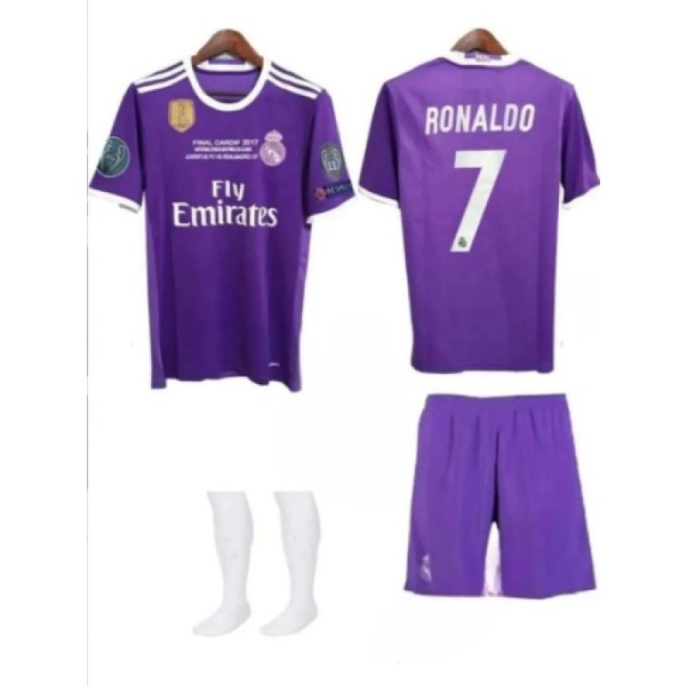 Menta Store Real Madrid Ronaldo Forması 2017 Cardiff Şampiyonlar Ligi Final Forma Şort Çorap Üçlü Set Futbol Malzemeleri Fiyatı