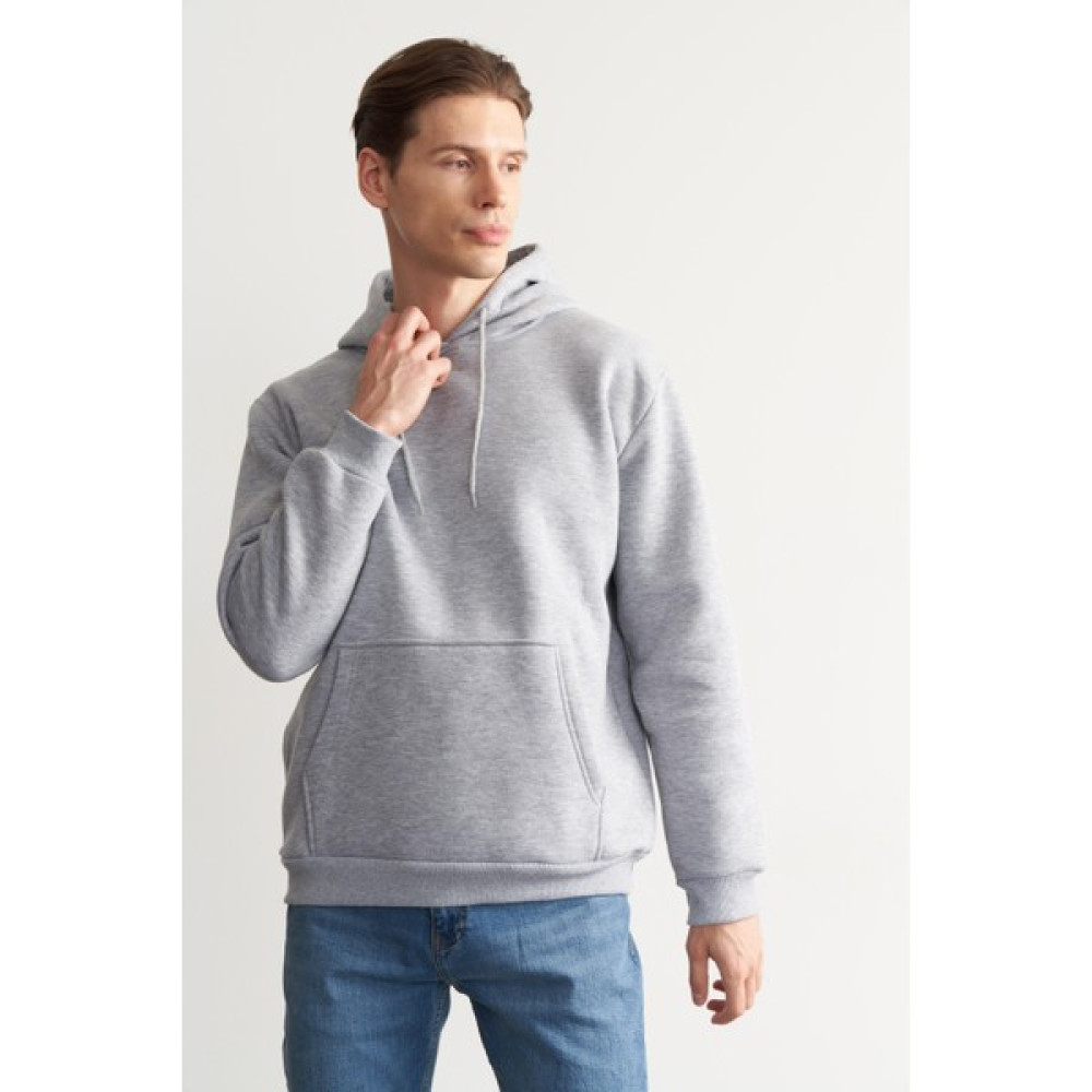 Mentality Çetinkaya Mentality 3706 Erkek Kapüşonlu Kanguru Cepli Rejenere Grimelanj Sweatshirt Erkek Sweatshirt Fiyatı