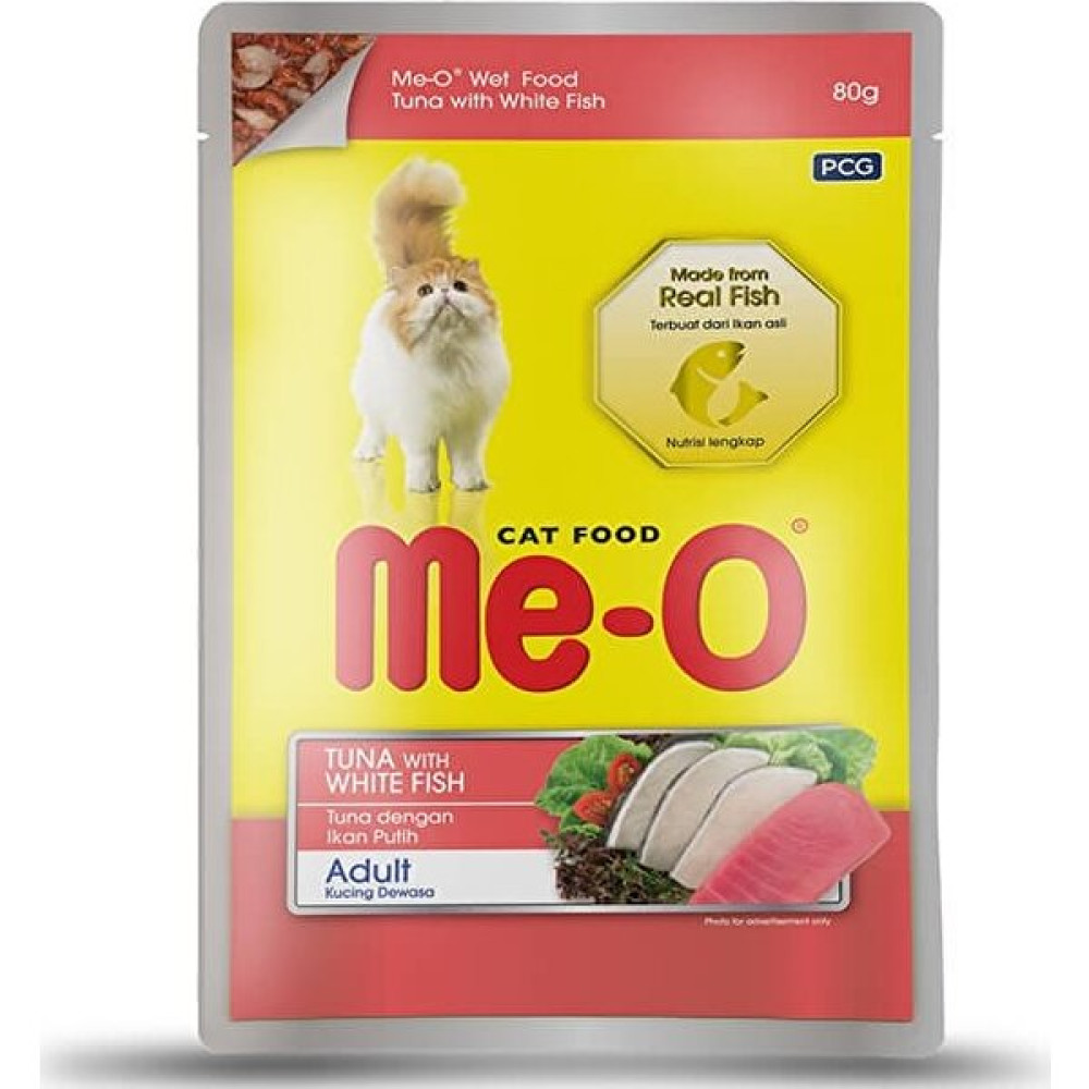 Meo Adult Jöle Içerisinde Ton Balık ve Beyaz Balıklı Yetişkin Kedi Konservesi 80 gr Evcil Hayvan Ürünleri Fiyatı