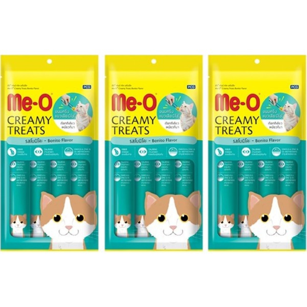 MEO Me-O Creamy Treats Kurutulmuş Ton Balıklı Sıvı Kedi Ödül Maması (4X15 Gr) x 3 Adet Evcil Hayvan Ürünleri Fiyatı