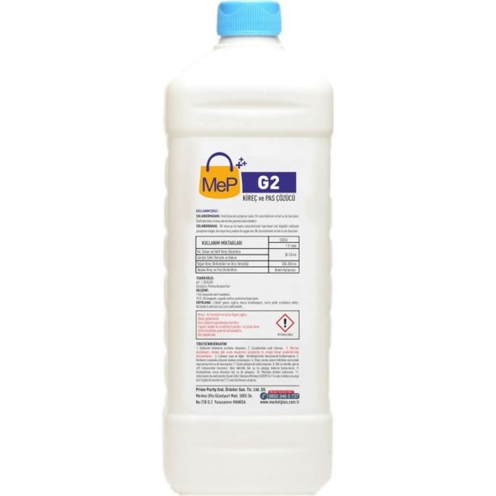 Mep G2 Kireç ve Pas Çözücü Mutfak Banyo Temizleyici - 1 kg Oto Boyaları Fiyatı
