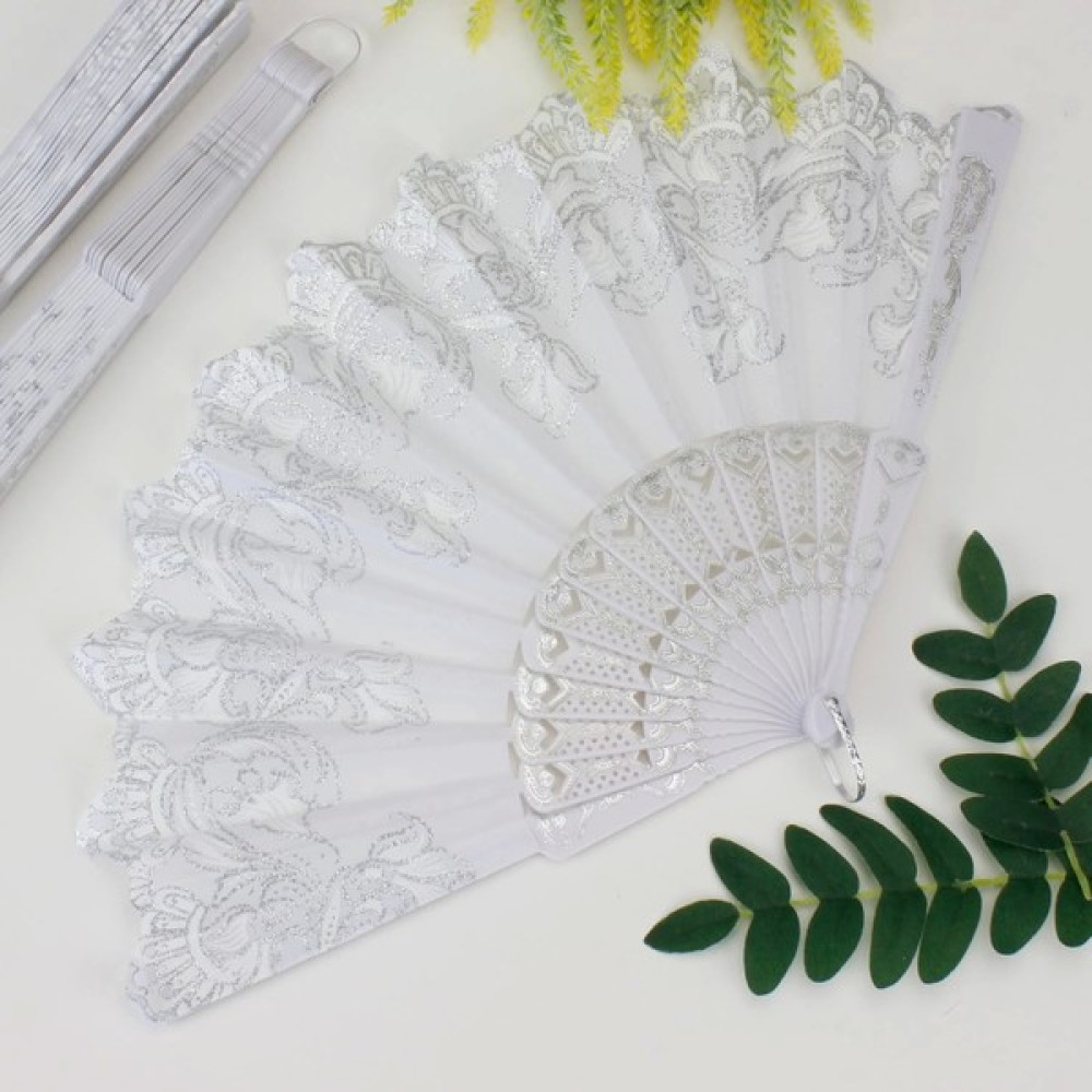 Mepa Tedarik Plastik Kumaş Yelpaze 12'Li Beyaz Hediyelik Eşya Fiyatı