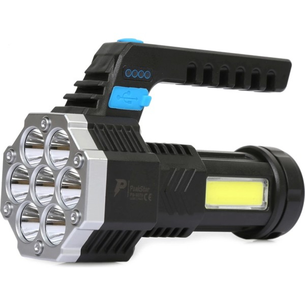 Mepa Tedarik PS-3879 USB Şarj Göstergeli Şarj Edilebilir 7*xpe +Cob LED El Feneri Oto Boyaları Fiyatı