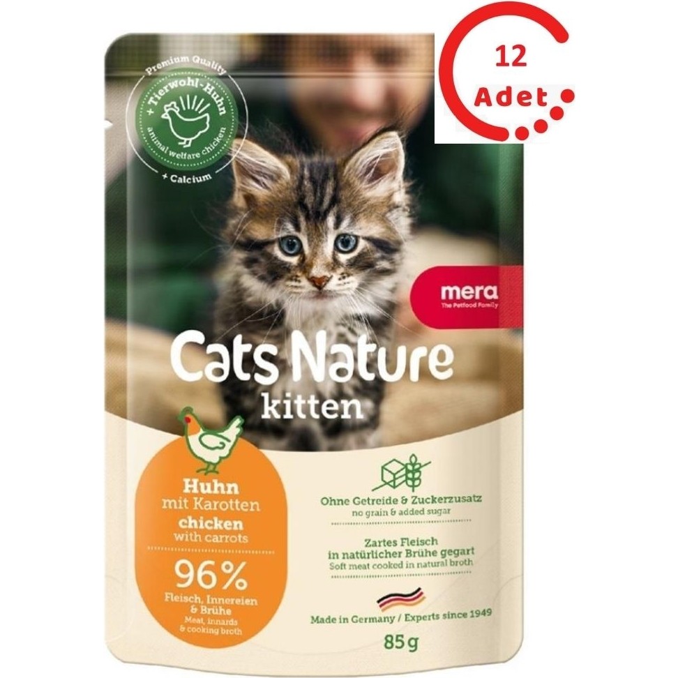 Mera Cats Nature Kitten Yavru Kedi Yaş Maması 85 gr x 12 Adet Evcil Hayvan Ürünleri Fiyatı