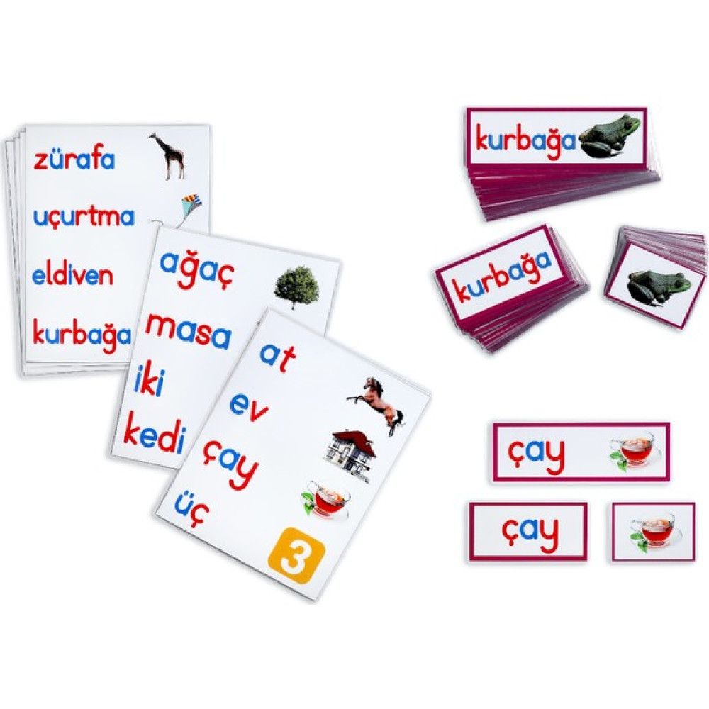Meraklı Zebra Üç Parçalı Kelime Kartları Eğitici Oyuncak Fiyatı