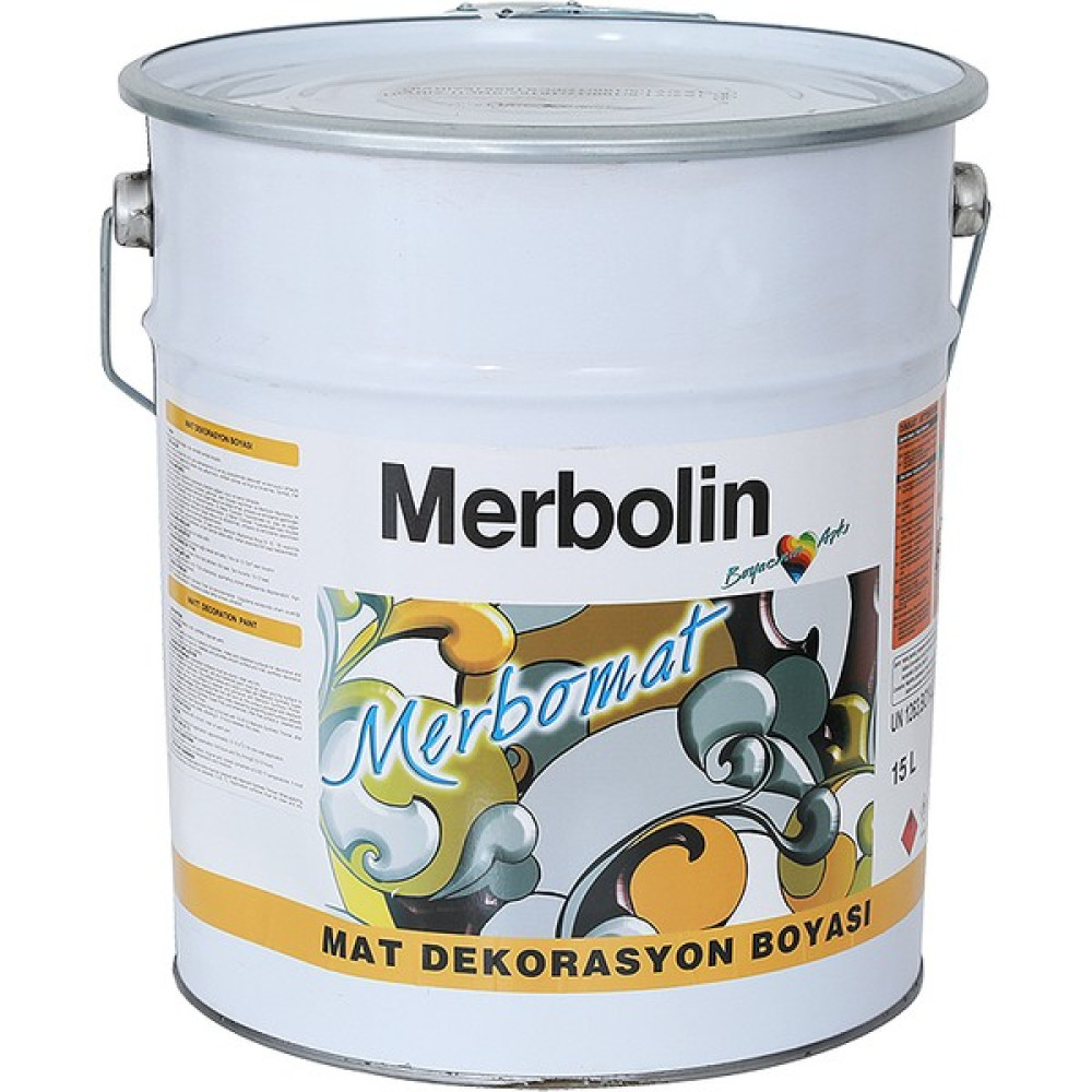 Merbolin Merbomat Mat Dekorasyon Boyası - 2,5 lt - 11-Kırmızı Oto Boyaları Fiyatı