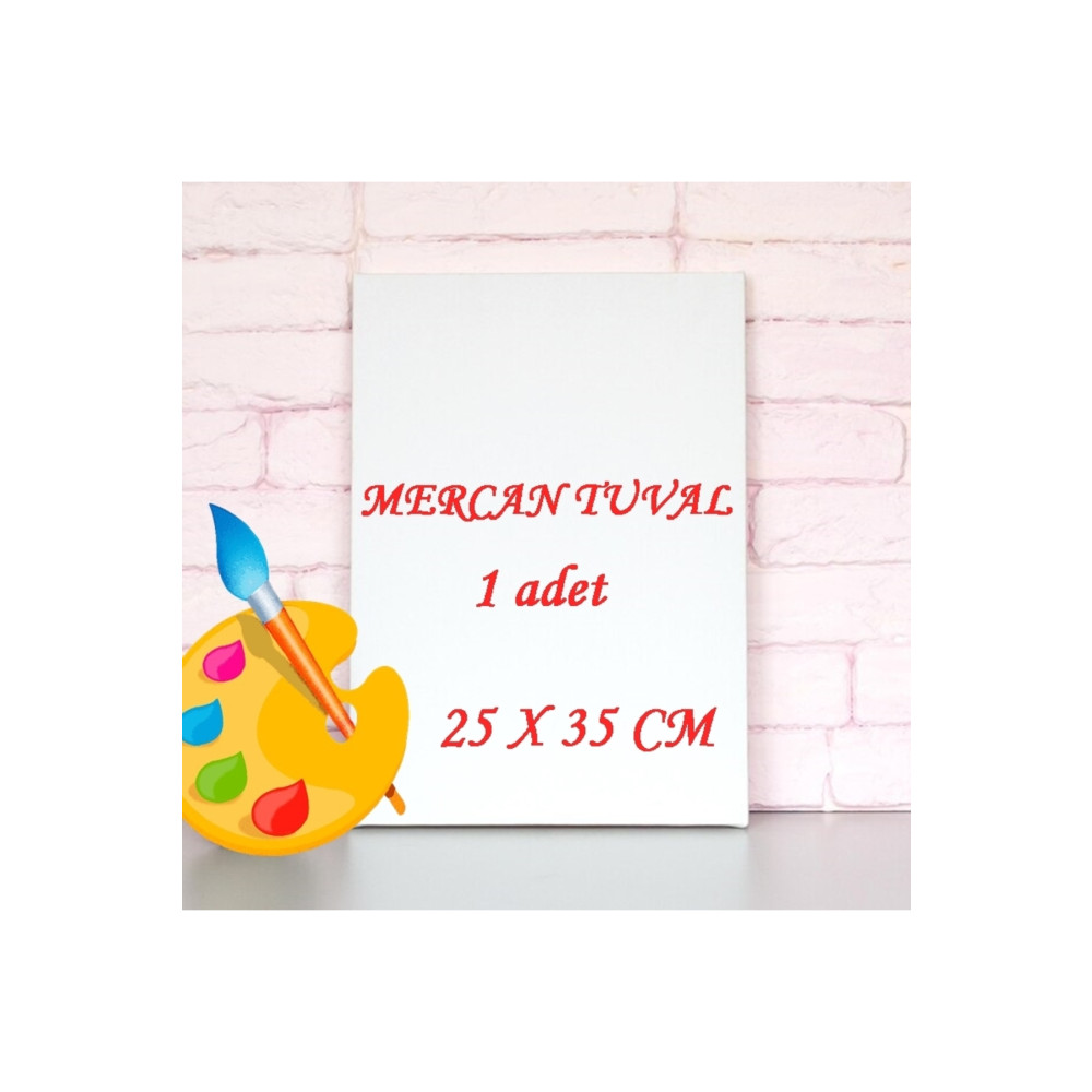 mercan tuval 25 X 35 Cm Arkadan Zımbalı 1 Adet Tuval Fiyatı