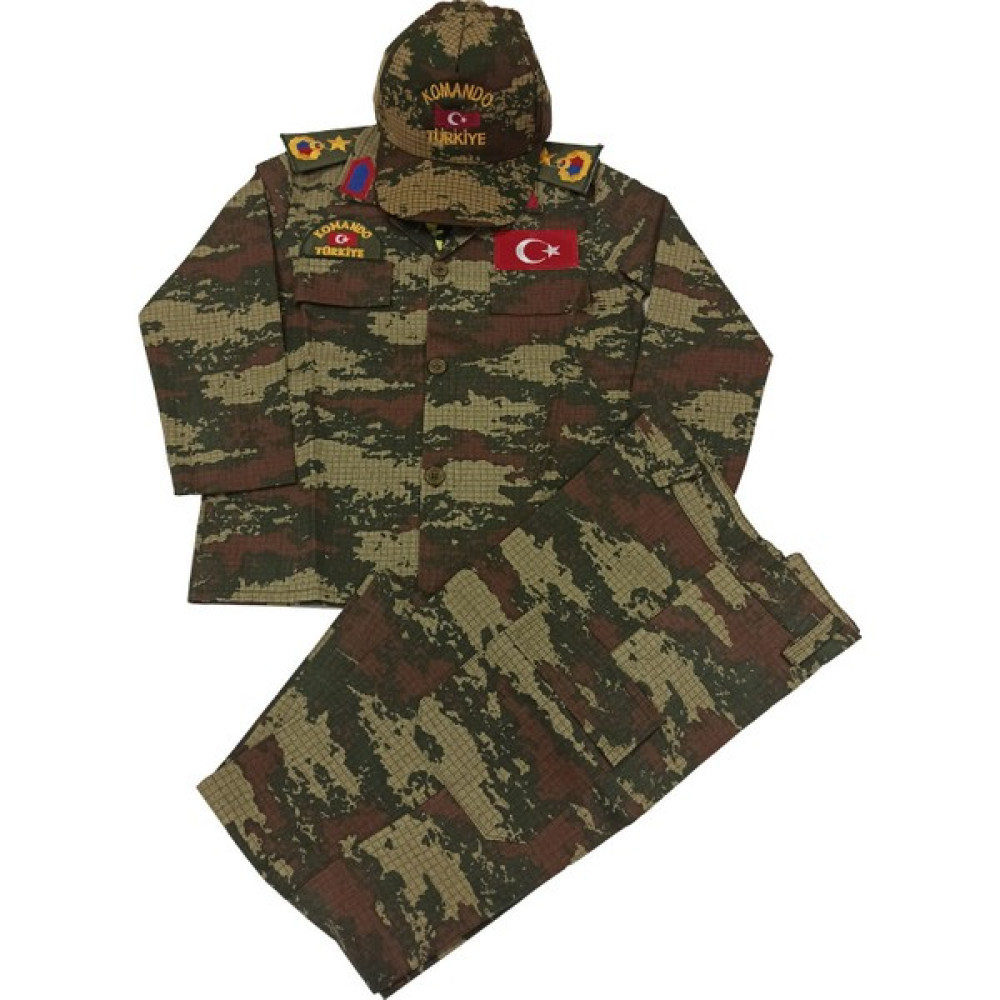 Mercantex Çocuk Asker Kıyafeti - Yeşil - 13 Yaş Oyuncak Fiyatı