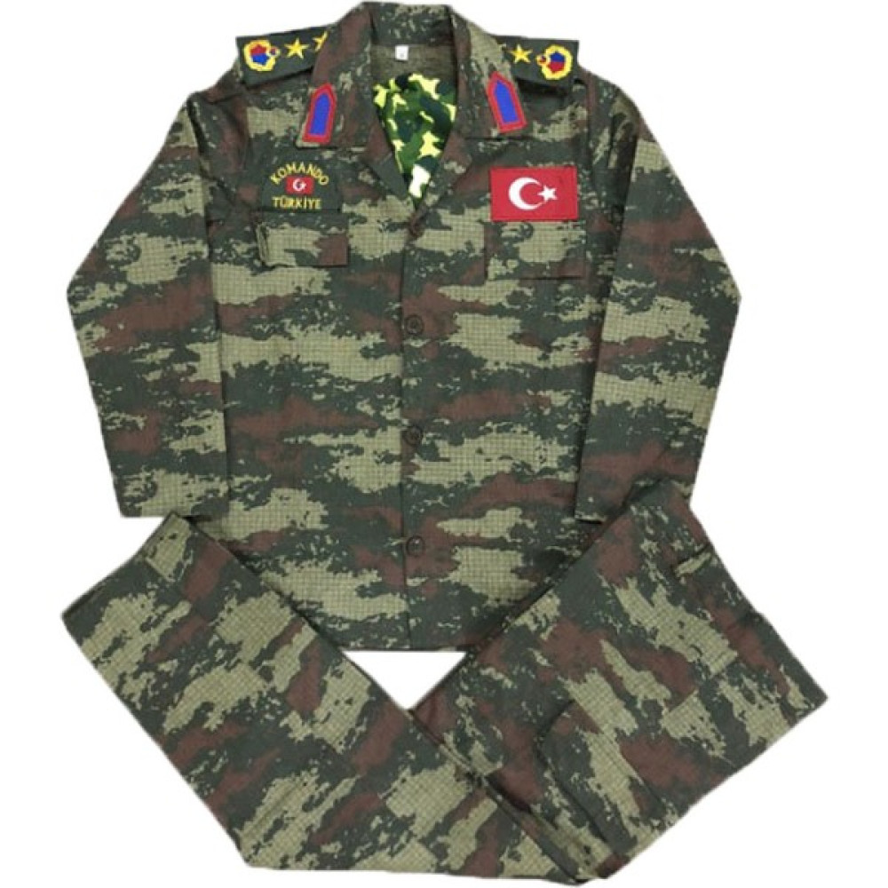 Mercantex Çocuk Asker Kıyafeti - Yeşil - 6 - 7 Yaş Oyuncak Fiyatı