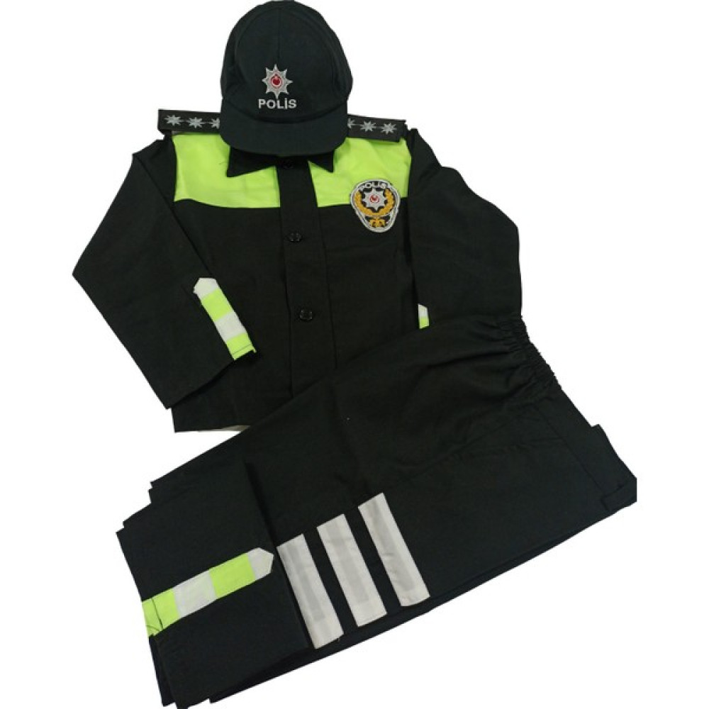 Mercantex Çocuk Şahin Trafik Polisi Kıyafeti - Yeşil - 8 - 9 Yaş Oyuncak Fiyatı