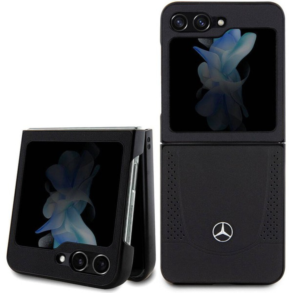 Mercedes Benz Galaxy Z Flip 5 Kılıf Mercedes Benz Orjinal Lisanslı Metal Yıldız Logolu Urban Deri Kapak Siyah Cep Telefonu Kılıfı Fiyatı