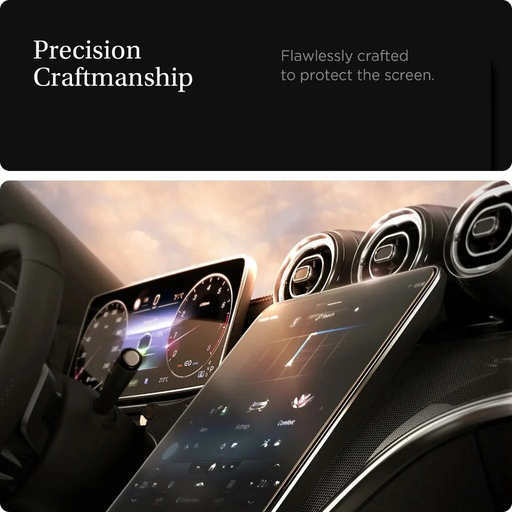 Mercedes C200 Uyumlu Ekran Koruyucu 11.9'' Multimedya ve 12.3'' Dijital Gösterge W206 Cep Telefonu Ekran Koruyucusu Fiyatı