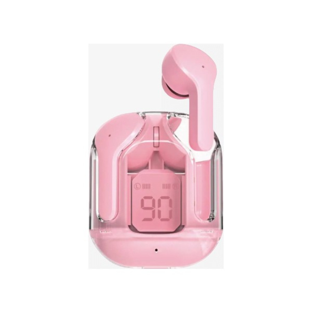 MerciTech Bluetooth Kulaklık Kablosuz Ultrapods Dijital Göstergeli Gaming Dokunamtik Enc V5.3 Yeninesil - Pembe Bluetooth Kulaklık Fiyatı