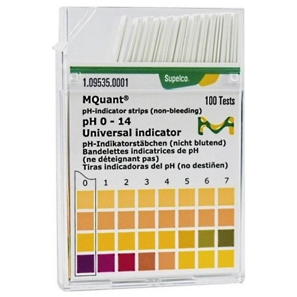 Merck 109535 Ph Kağıdı Ph 0 - 14   ph-Indikatör Şeriti Evrensel Indikatör Mcolorphast™ 100 Adet/kutu Diğer Test ve Ölçüm Cihazları Fiyatı