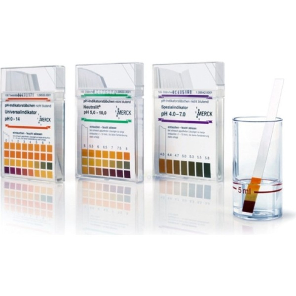 Merck 109535 Ph Kağıdı Ph 0 - 14   ph-Indikatör Şeriti Evrensel Indikatör Mcolorphast™ 100 Adet/kutu - Beyaz Diğer Test ve Ölçüm Cihazları Fiyatı