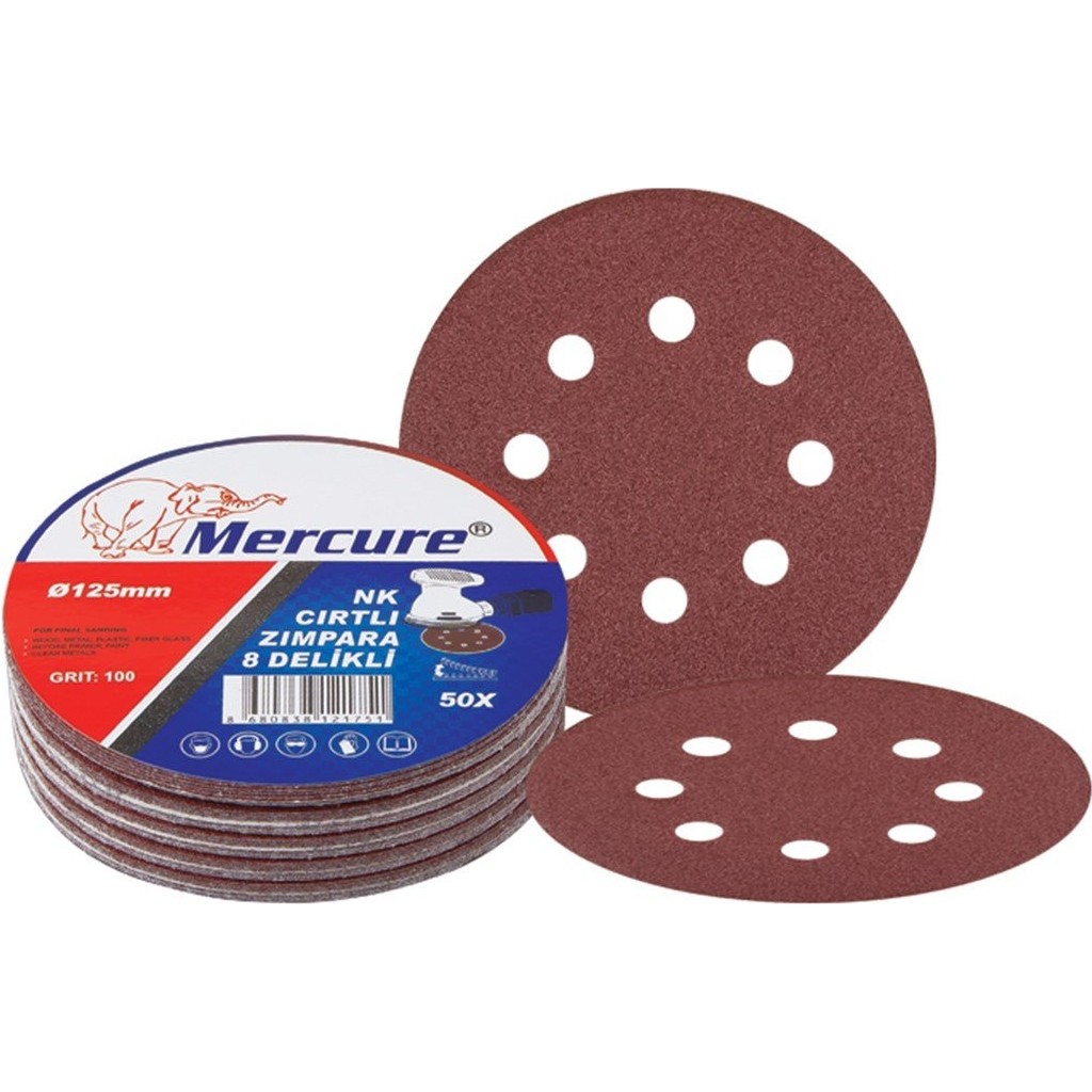 Mercure 125MM 80 Kum Delikli Cırt Zımpara Diğer Fiyatı